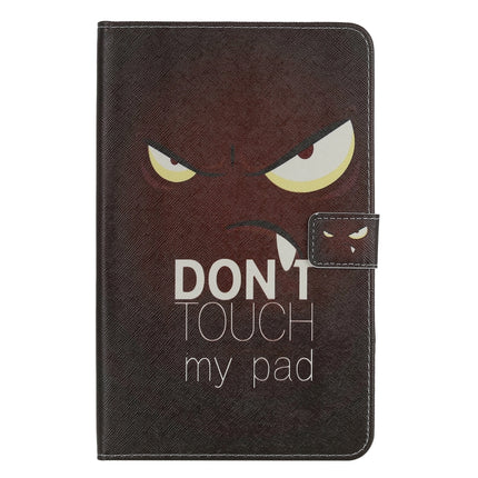 For Galaxy Tab A 8.0 & S Pen (2019) 3D Colored Drawing Horizontal Flip Leather Case with Holder & Card Slots & Wallet(Eye)-garmade.com