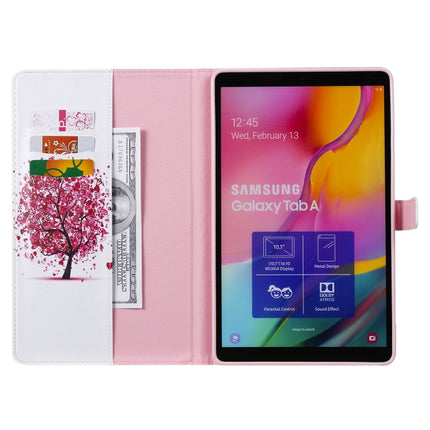 For Galaxy Tab A 10.1 (2019) 3D Colored Drawing Horizontal Flip Leather Case with Holder & Card Slots & Wallet(Color Tree)-garmade.com