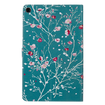 For Galaxy Tab A 10.1 (2019) 3D Colored Drawing Horizontal Flip Leather Case with Holder & Card Slots & Wallet(Apricot Tree)-garmade.com