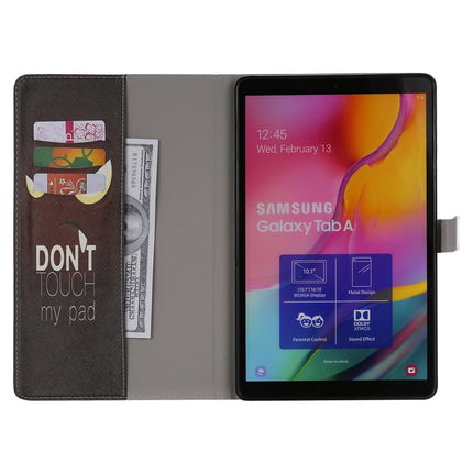 For Galaxy Tab A 10.1 (2019) 3D Colored Drawing Horizontal Flip Leather Case with Holder & Card Slots & Wallet(Eye)-garmade.com