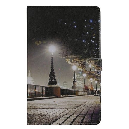 For Galaxy Tab A 10.1 (2019) 3D Colored Drawing Horizontal Flip Leather Case with Holder & Card Slots & Wallet(Cityscape)-garmade.com