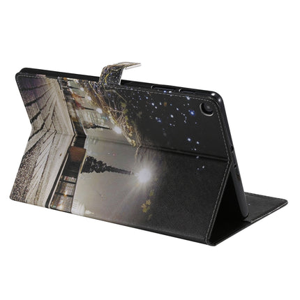 For Galaxy Tab A 10.1 (2019) 3D Colored Drawing Horizontal Flip Leather Case with Holder & Card Slots & Wallet(Cityscape)-garmade.com