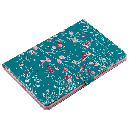 For Galaxy Tab S5e 3D Colored Drawing Horizontal Flip Leather Case with Holder & Card Slots & Wallet(Apricot Tree)-garmade.com