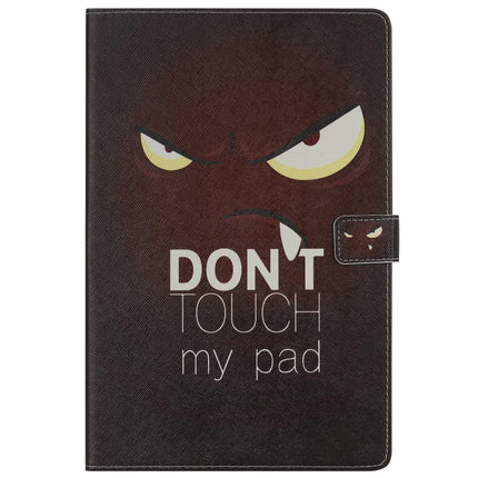 For Galaxy Tab S5e 3D Colored Drawing Horizontal Flip Leather Case with Holder & Card Slots & Wallet(Eye)-garmade.com