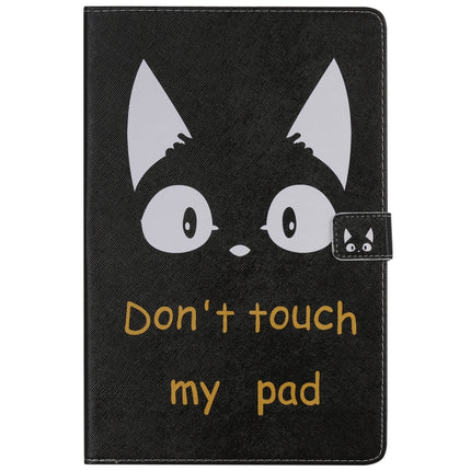 For Galaxy Tab S5e 3D Colored Drawing Horizontal Flip Leather Case with Holder & Card Slots & Wallet(Cat Ears)-garmade.com