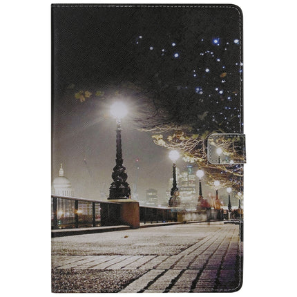 For Galaxy Tab S5e 3D Colored Drawing Horizontal Flip Leather Case with Holder & Card Slots & Wallet(Cityscape)-garmade.com