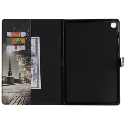 For Galaxy Tab S5e 3D Colored Drawing Horizontal Flip Leather Case with Holder & Card Slots & Wallet(Cityscape)-garmade.com