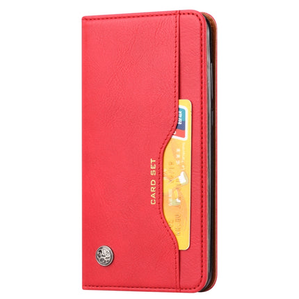 Knead Skin Texture Horizontal Flip Leather Case with Photo Frame & Holder & Card Slots & Wallet For iPhone 13 mini(Red)-garmade.com