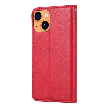 Knead Skin Texture Horizontal Flip Leather Case with Photo Frame & Holder & Card Slots & Wallet For iPhone 13 mini(Red)-garmade.com