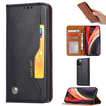Knead Skin Texture Horizontal Flip Leather Case with Photo Frame & Holder & Card Slots & Wallet For iPhone 13 Pro(Black)-garmade.com