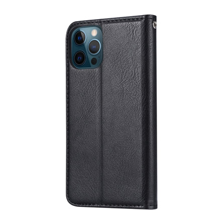 Knead Skin Texture Horizontal Flip Leather Case with Photo Frame & Holder & Card Slots & Wallet For iPhone 13 Pro(Black)-garmade.com