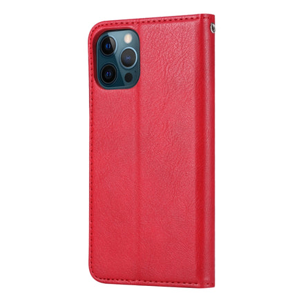 Knead Skin Texture Horizontal Flip Leather Case with Photo Frame & Holder & Card Slots & Wallet For iPhone 13 Pro(Red)-garmade.com