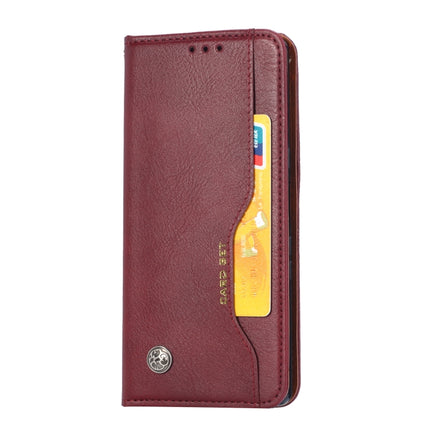 Knead Skin Texture Horizontal Flip Leather Case with Photo Frame & Holder & Card Slots & Wallet For iPhone 13 Pro(Wine Red)-garmade.com