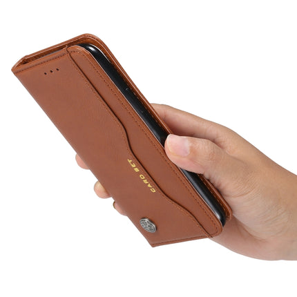 Knead Skin Texture Horizontal Flip Leather Case with Photo Frame & Holder & Card Slots & Wallet For iPhone 13 Pro(Brown)-garmade.com