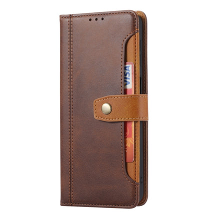 Calf Texture Double Fold Clasp Horizontal Flip Leather Case with Photo Frame & Holder & Card Slots & Wallet For iPhone 13(Brown)-garmade.com