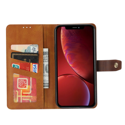 Calf Texture Double Fold Clasp Horizontal Flip Leather Case with Photo Frame & Holder & Card Slots & Wallet For iPhone 13 mini(Brown)-garmade.com