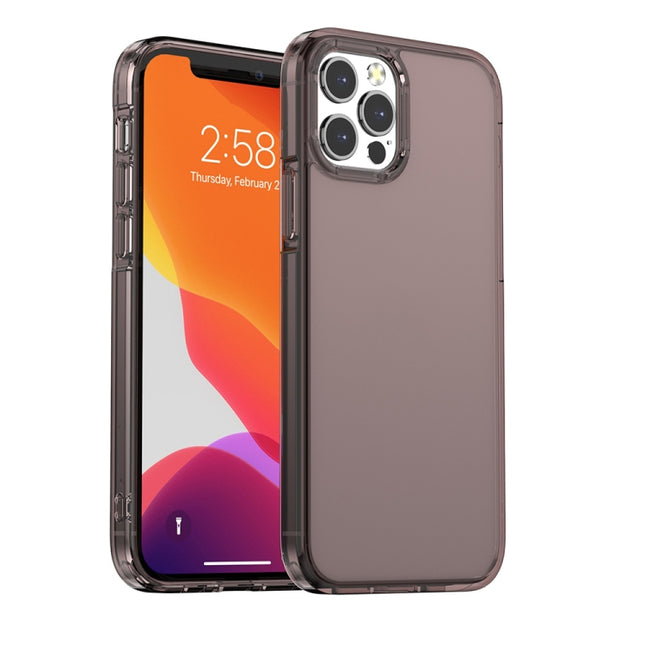 Phantom TPU + PC Shockproof Protective Case For iPhone 13(Transparent Black)-garmade.com