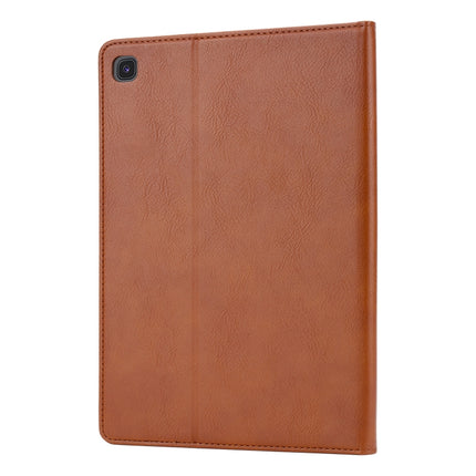 For Samsung Galaxy Tab A7 Lite Knead Skin Texture Horizontal Flip Leather Case with Photo Frame & Holder & Card Slots & Wallet(Brown)-garmade.com