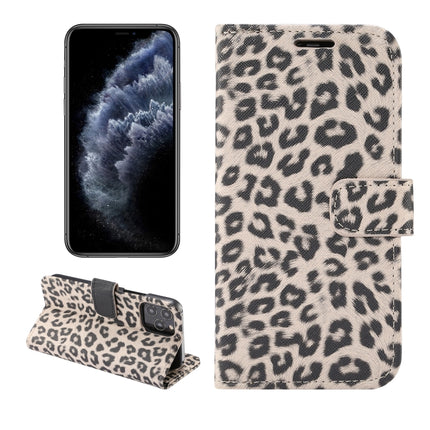 Leopard Pattern Horizontal Flip PC + PU Leather Case with Holder & Card Slots & Wallet For iPhone 13 mini(Brown)-garmade.com