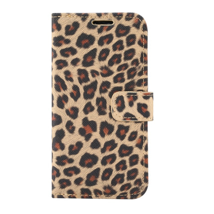 Leopard Pattern Horizontal Flip PC + PU Leather Case with Holder & Card Slots & Wallet For iPhone 13 Pro(Yellow)-garmade.com