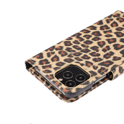 Leopard Pattern Horizontal Flip PC + PU Leather Case with Holder & Card Slots & Wallet For iPhone 13 Pro(Yellow)-garmade.com