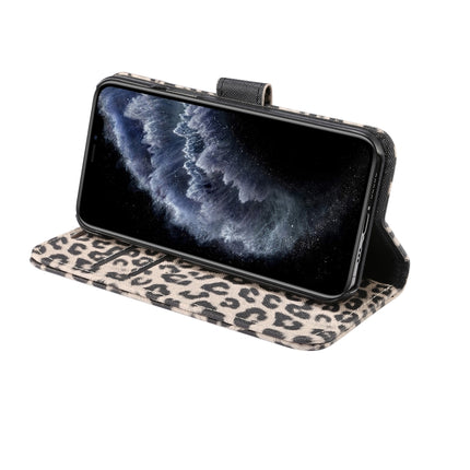 Leopard Pattern Horizontal Flip PC + PU Leather Case with Holder & Card Slots & Wallet For iPhone 13 Pro(Brown)-garmade.com