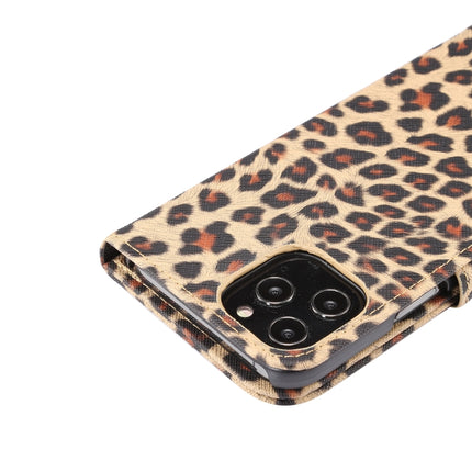 Leopard Pattern Horizontal Flip PC + PU Leather Case with Holder & Card Slots & Wallet For iPhone 13 Pro Max(Yellow)-garmade.com