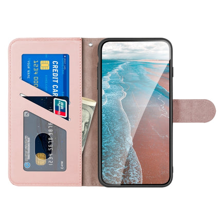 For Xiaomi Redmi Note 9 Pro Sika Deer Embossing Pattern Horizontal Flip PU Leather Case with Holder & Card Slot & Wallet & Photo Frame(Rose Gold)-garmade.com