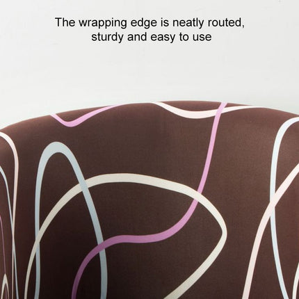Elastic All-inclusive Single Semicircle Printed Sofa Cover(City Style)-garmade.com