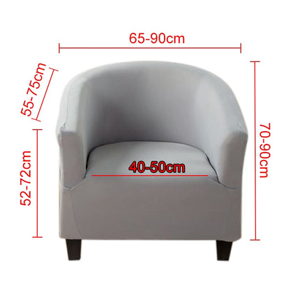 Elastic All-inclusive Single Semicircle Printed Sofa Cover(Grey)-garmade.com