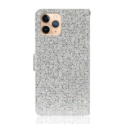 Glitter Powder Horizontal Flip Leather Case with Card Slots & Holder & Lanyard For iPhone 13 Pro(Silver)-garmade.com