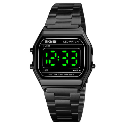 SKMEI 1646 LED Digital Display Luminous Electronic Watch(Black)-garmade.com