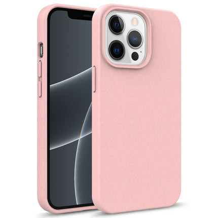 Starry Series Shockproof Straw Material + TPU Protective Case For iPhone 13 mini(Pink)-garmade.com