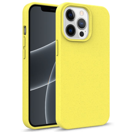Starry Series Shockproof Straw Material + TPU Protective Case For iPhone 13 mini(Yellow)-garmade.com