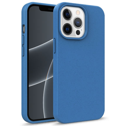 Starry Series Shockproof Straw Material + TPU Protective Case For iPhone 13 mini(Blue)-garmade.com