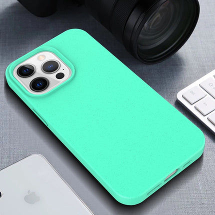 Starry Series Shockproof Straw Material + TPU Protective Case For iPhone 13 mini(Green)-garmade.com