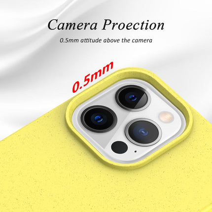 Starry Series Shockproof Straw Material + TPU Protective Case For iPhone 13(Yellow)-garmade.com