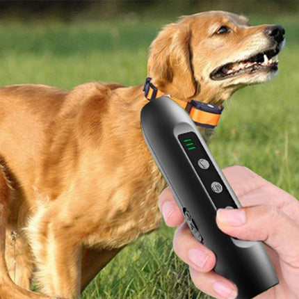 Tsattine N10 Ultrasonic Dog Repeller with LED Electricity Display & Flashlight-garmade.com