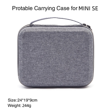 For DJI Mini SE Shockproof Carrying Hard Case Storage Bag, Size: 24 x 19 x 9cm(Grey + Black Liner)-garmade.com