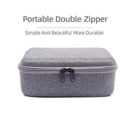 For DJI Mini SE Shockproof Carrying Hard Case Storage Bag, Size: 24 x 19 x 9cm(Grey + Red Liner)-garmade.com