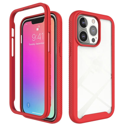 Starry Sky Solid Color Series Shockproof PC + TPU Protective Case For iPhone 13(Red)-garmade.com