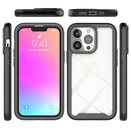 Starry Sky Solid Color Series Shockproof PC + TPU Protective Case For iPhone 13(Black)-garmade.com