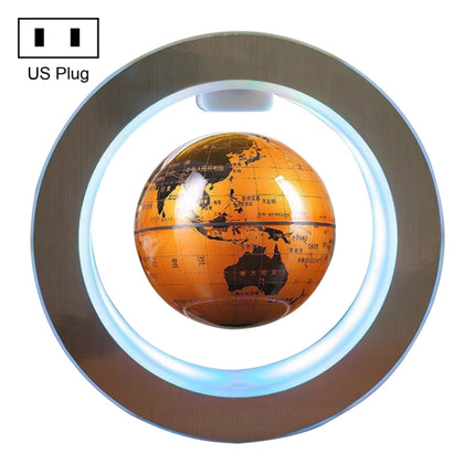 Living Room Desktop Decorations Magnetic Levitation Globe with LED Light, Plug Type:US Plug(Gold Yellow)-garmade.com