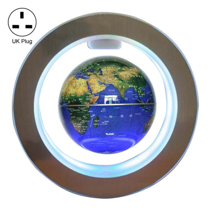 Living Room Desktop Decorations Magnetic Levitation Globe with LED Light, Plug Type:UK Plug(Dark Blue)-garmade.com