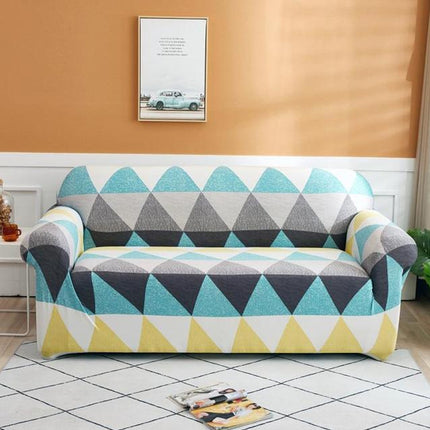 Double Seat Living Room Four Seasons Elastic Full Coverage Non-slip Sofa Cover, Size: 145 x 185cm(Krall)-garmade.com