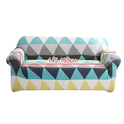 Double Seat Living Room Four Seasons Elastic Full Coverage Non-slip Sofa Cover, Size: 145 x 185cm(Krall)-garmade.com