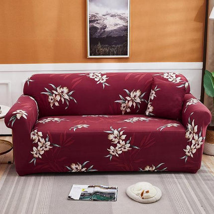 Double Seat Living Room Four Seasons Elastic Full Coverage Non-slip Sofa Cover, Size: 145 x 185cm(Chinami)-garmade.com