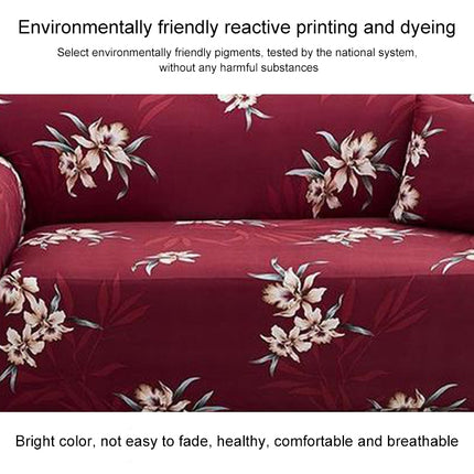 Double Seat Living Room Four Seasons Elastic Full Coverage Non-slip Sofa Cover, Size: 145 x 185cm(Chinami)-garmade.com