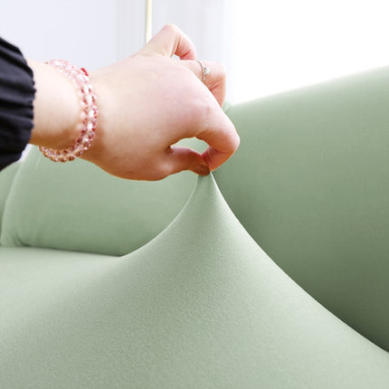 Four Seasons Solid Color Elastic Full Coverage Non-slip Sofa Cover(Cypress Green)-garmade.com