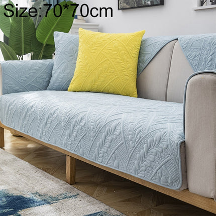 Four Seasons Universal Simple Modern Non-slip Full Coverage Sofa Cover, Size:70x70cm(Feather Dream Blue)-garmade.com
